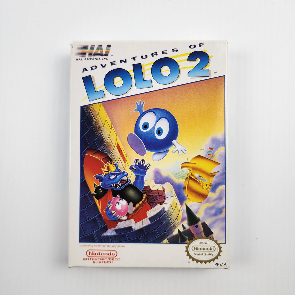 Adventures of Lolo 2 - NES Game - Complete in Box - Near Mint Condition!
