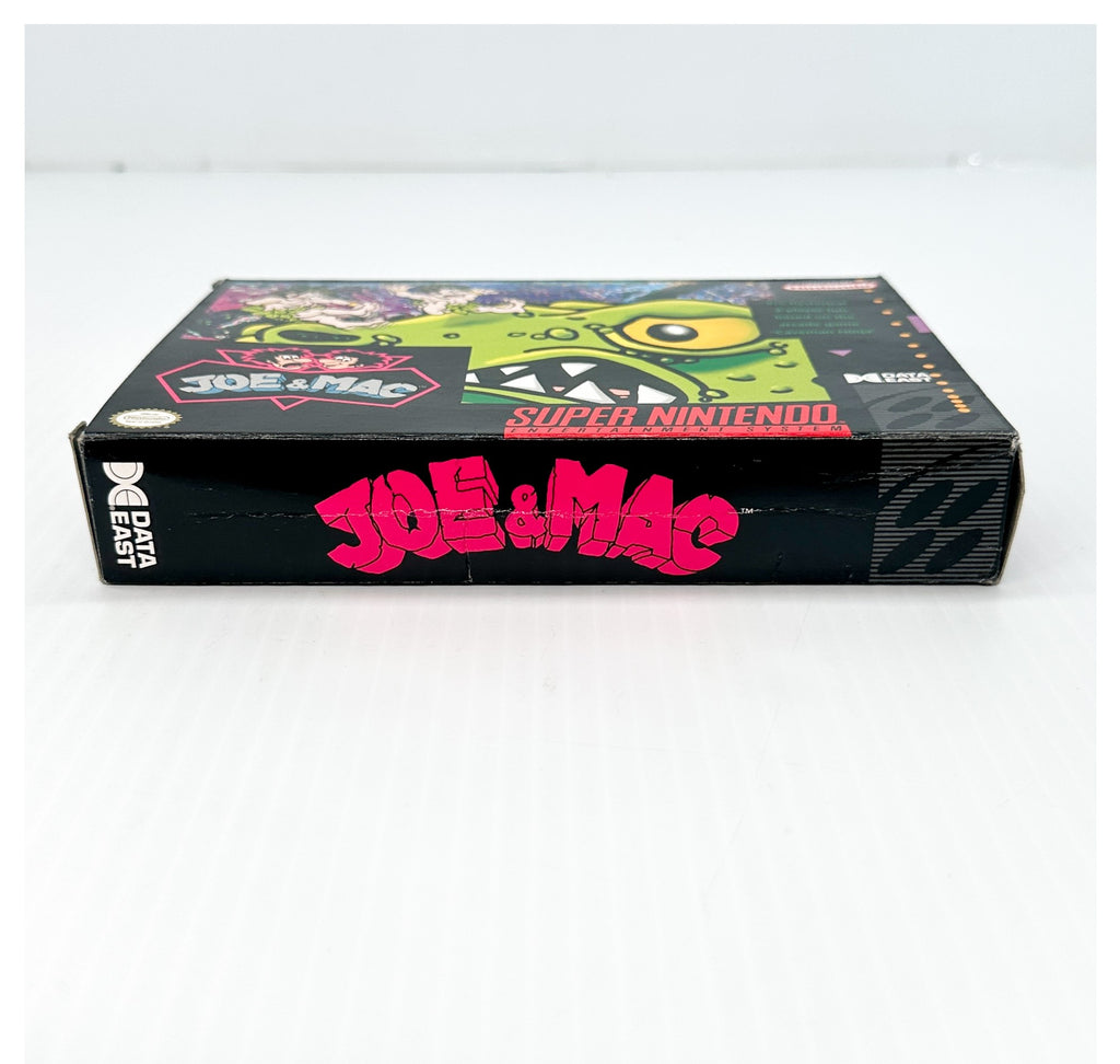 Joe & Mac - SNES Game - Complete in Box - Great Condition!