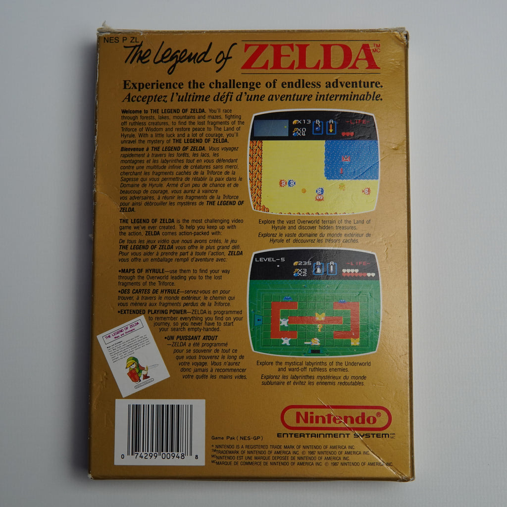 The Legend of Zelda - NES (Complete in Box)
