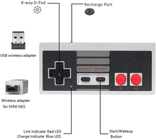 Load image into Gallery viewer, 8 Bit Retro Gamepad  - Wired or Wireless + Adapters