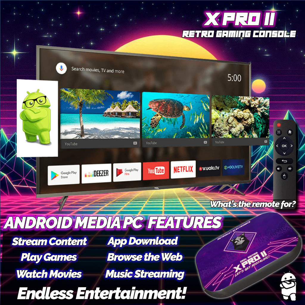 X-Pro II - Retro Box + Android Media PC - 2024 Edition