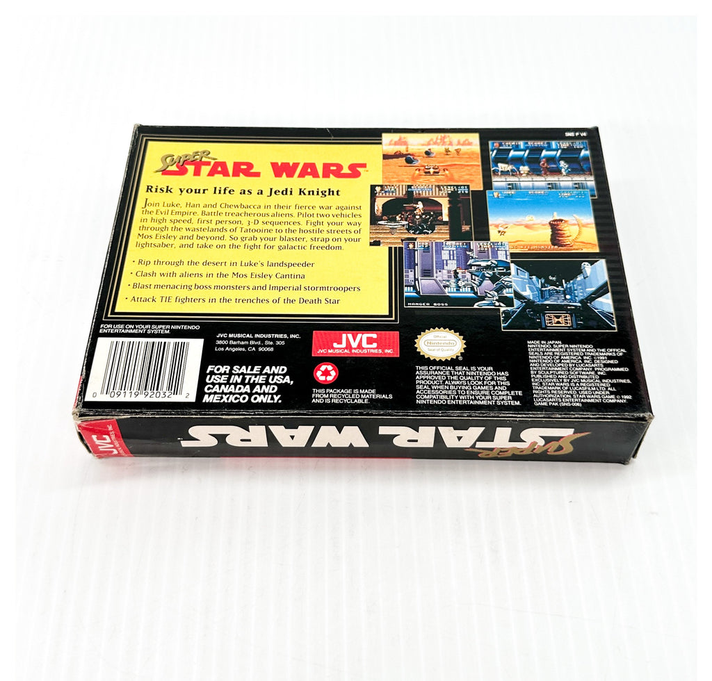 Super Star Wars - SNES Game - Complete in Box - Great Condition!
