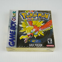 Load image into Gallery viewer, Pokemon Gold - Complete in Box - Factory Seal Wrap Intact (Opened)