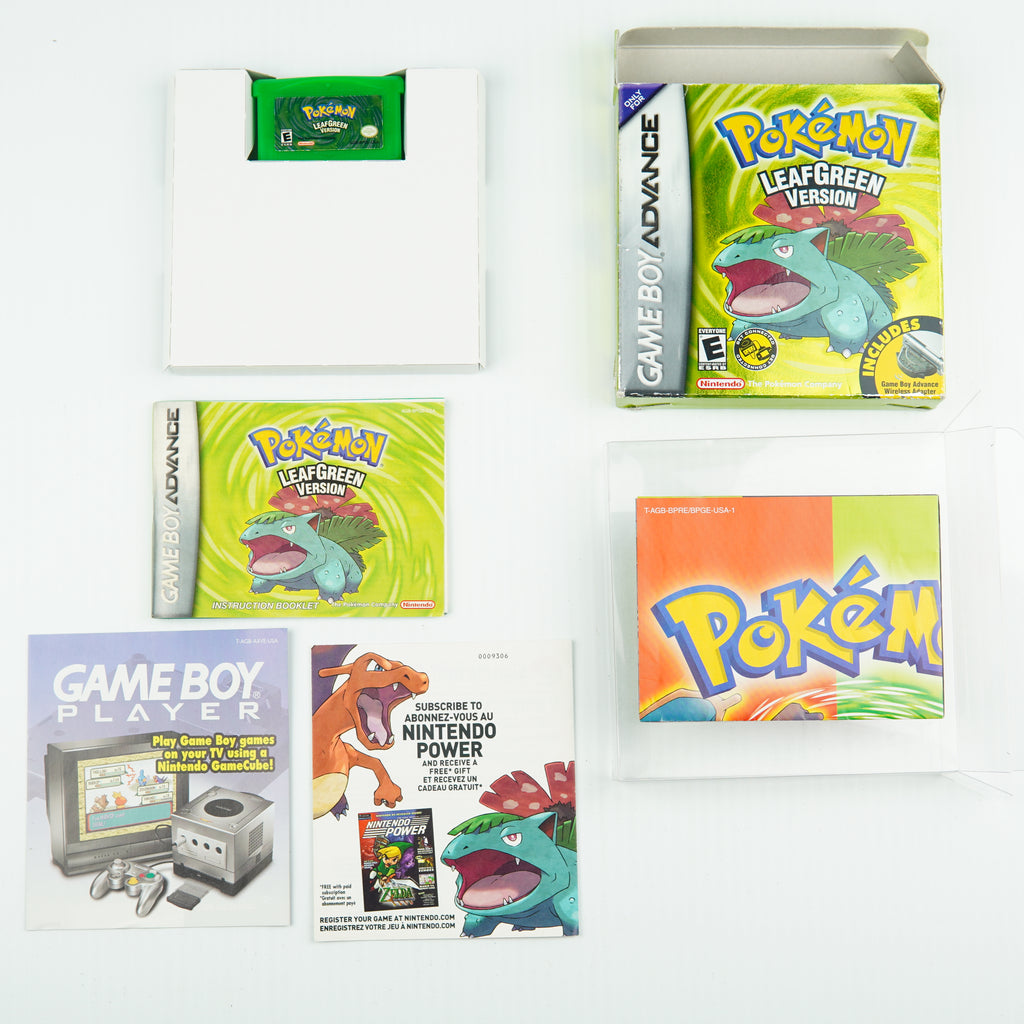 Pokemon Leaf Green - Complete in Box - Excellent Condition