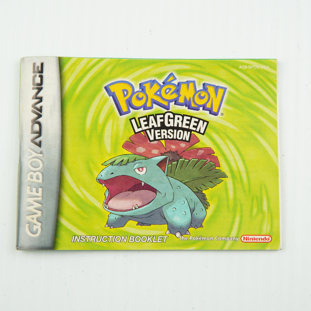 Pokemon Leaf Green - Complete in Box - Excellent Condition