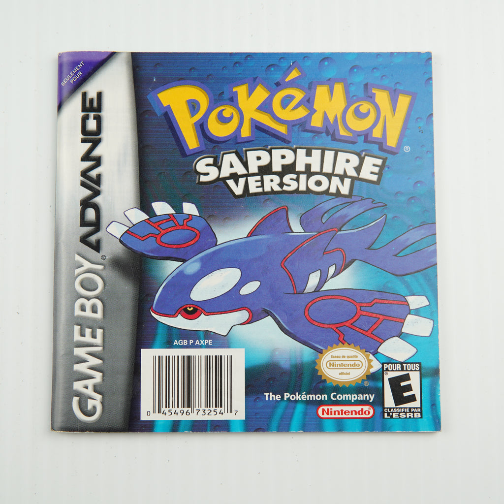 Pokemon Sapphire - Complete in Box - Excellent Condition