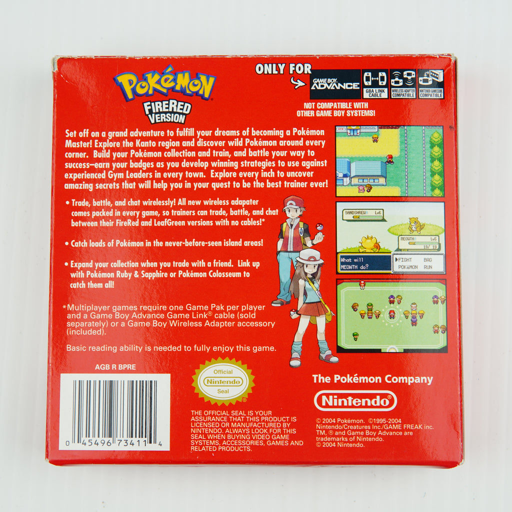 Pokemon Fire Red - Complete in Box