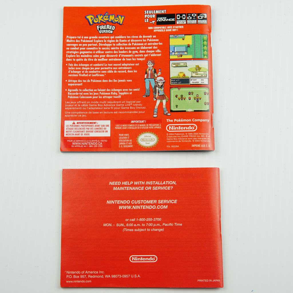 Pokemon Fire Red - Complete in Box