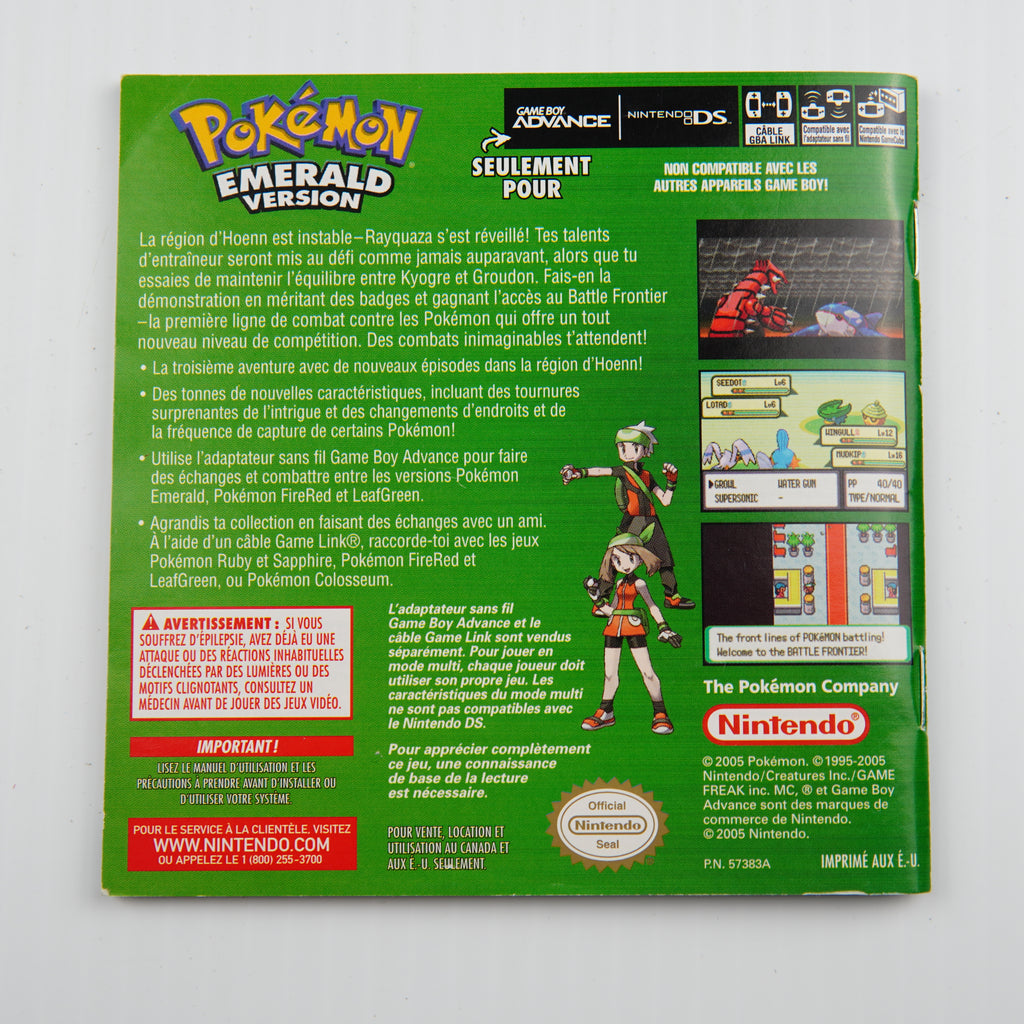 Pokemon Emerald - Complete in Box - Excellent Condition