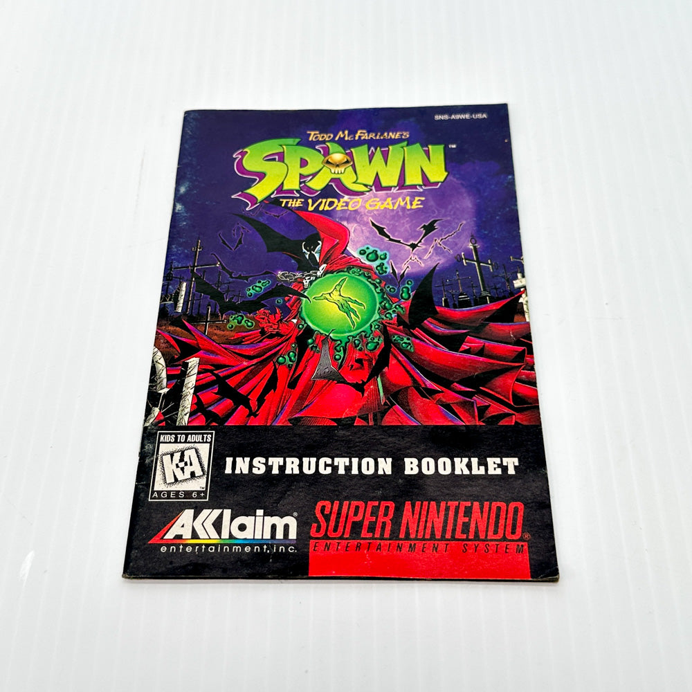 Spawn the Video Game - SNES Game - Complete in Box - Excellent Condition!