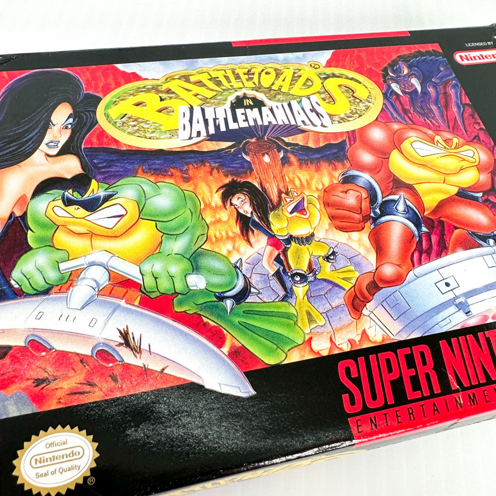 Battletoads in Battlemaniacs - SNES Game - Complete in Box - Excellent Condition!