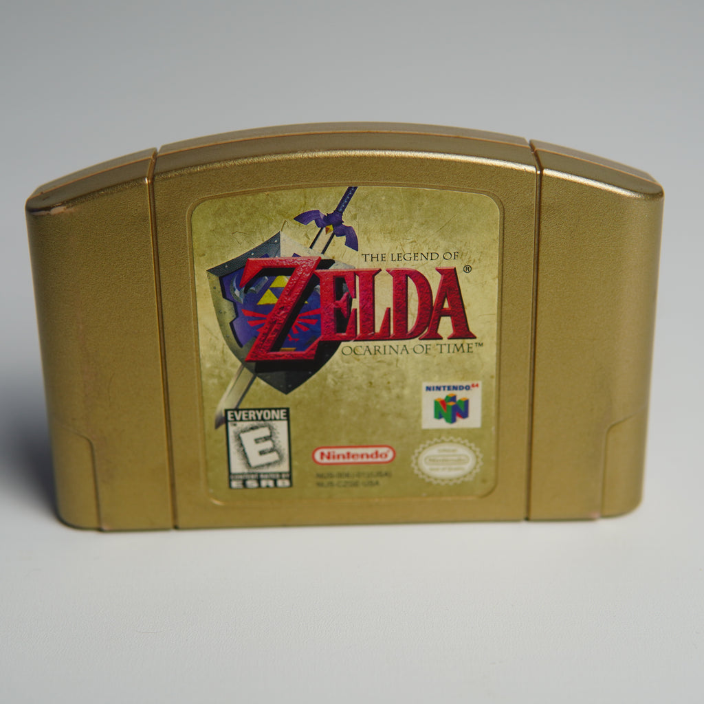 Legend Of Zelda Ocarina Of Time Gold Collectors Edition - N64 Game