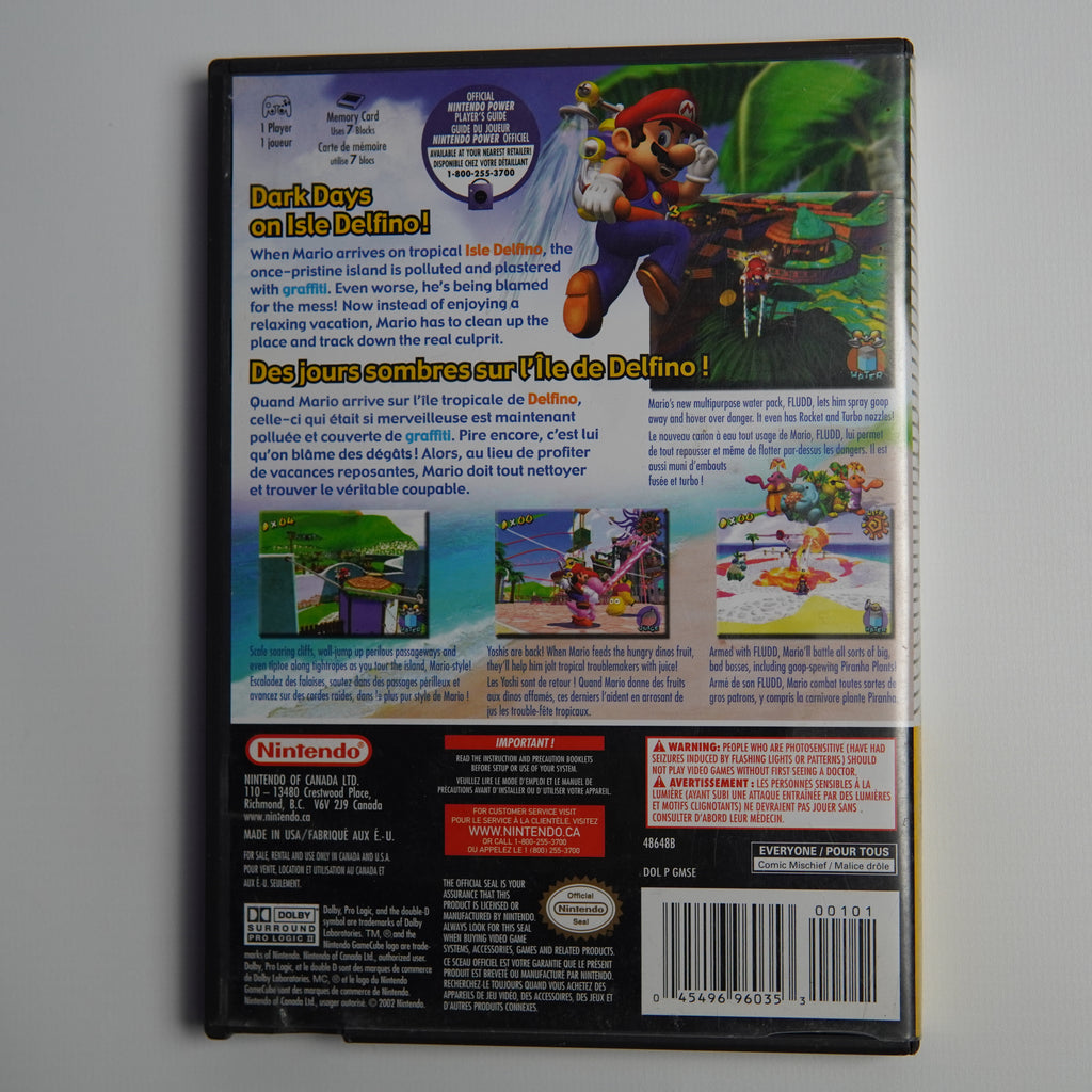 Super Mario Sunshine - Players Choice - Gamecube (Complete in Case)