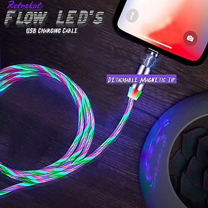 Flow LED's USB-C / Micro USB - Charging Cable